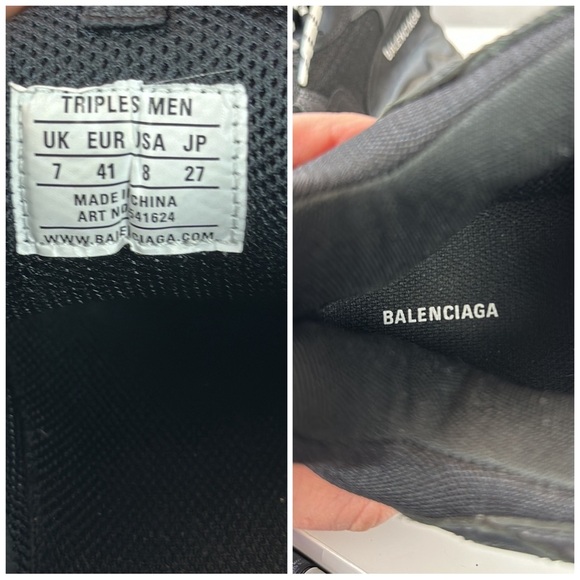 Balenciaga Triple S Sneakers Size 41/8 Authenticated - Picture 11 of 16